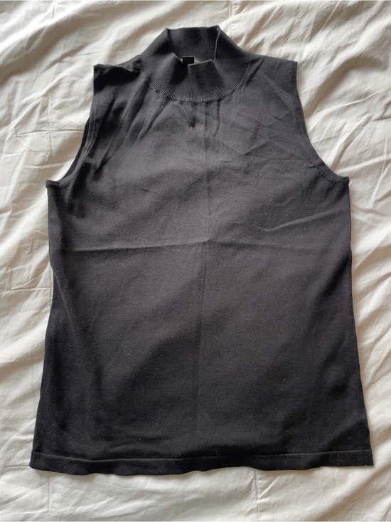 Ann Taylor Tops - NWOT Ann Taylor Black Sleeveless Mock Neck TankS Size Medium
